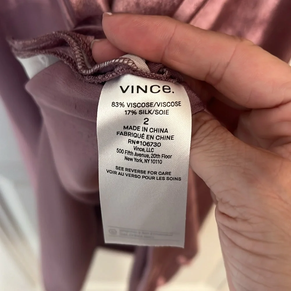 Vince pink velvet skirt - Picture 9 of 10